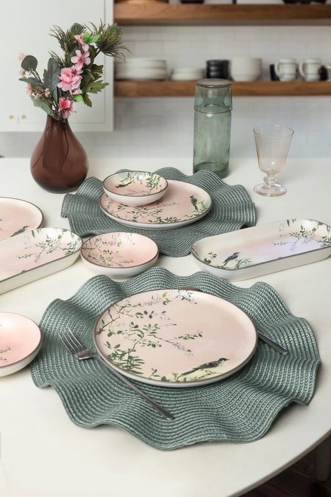 Hermia Set de Desayuno de 12 Piezas Multicolor